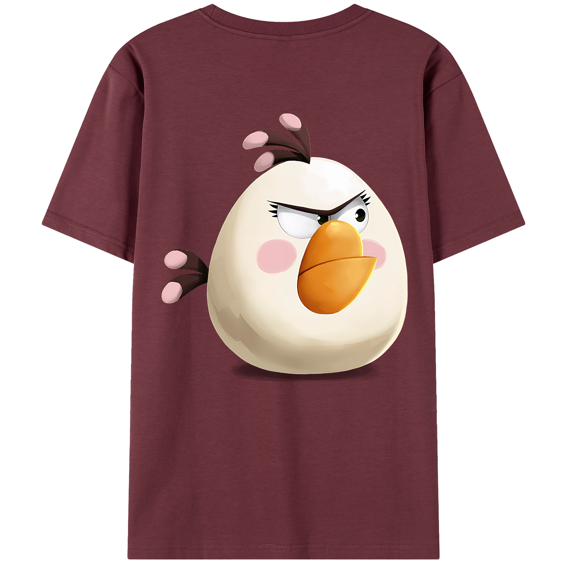 （画像用） Angry Birds アングリーバード 綿100％半袖Tシャツ（背面プリント）
